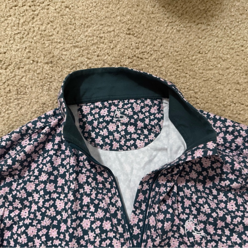 Rhoback Performance Quarter Zip Large Floral Print - image 5